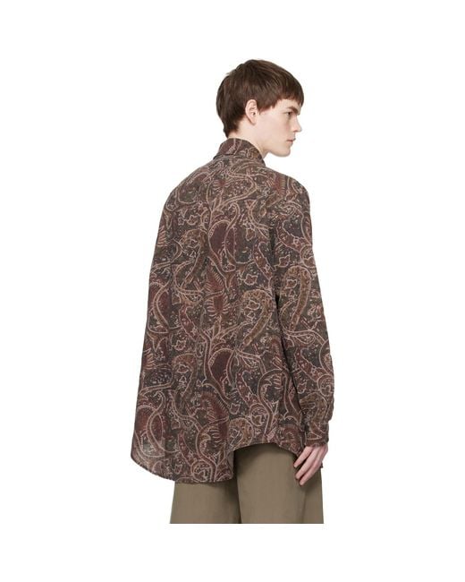 Our Legacy Brown Vast Shirt for men
