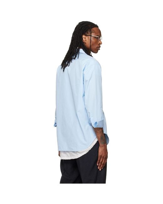 Balenciaga Blue Standard Shirt for men