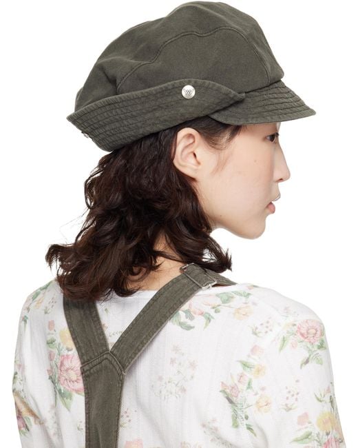 OPEN YY BUCKET BERET キャスケット OPEN YY Bucket Beret Cap in Gray | Lyst
