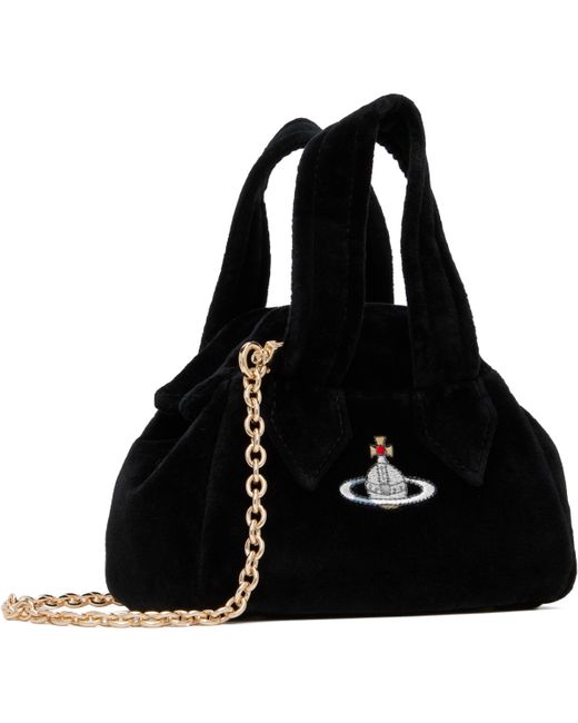 Vivienne Westwood Black Archive Mini Yasmine Bag