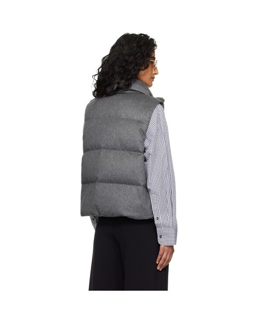 Max Mara Gray Amoroso Down Vest