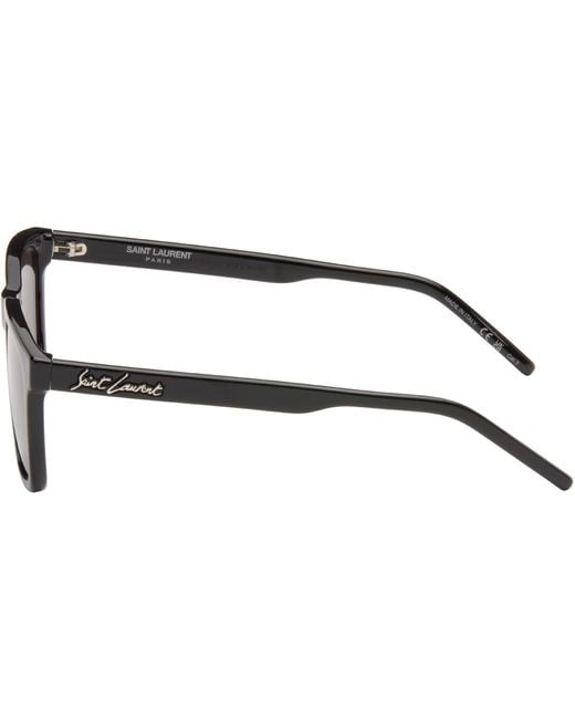 Saint Laurent Black Sl 318 Sunglasses for men