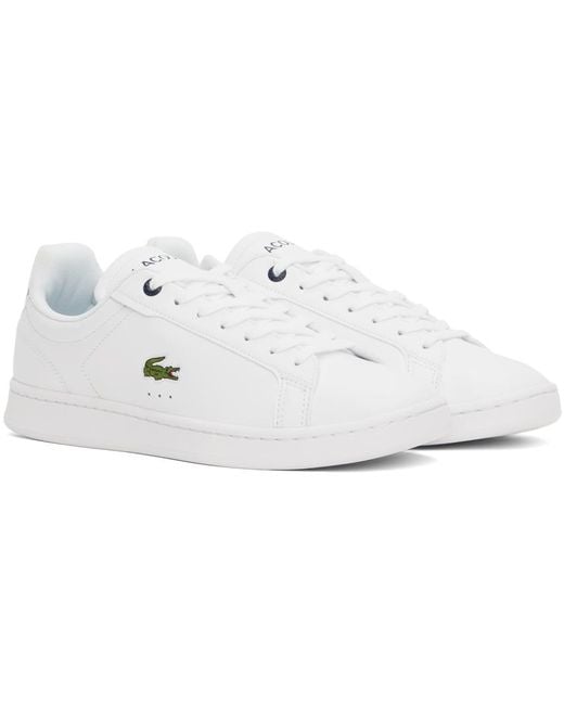 Lacoste Black White Carnaby Pro Leather Sneakers for men