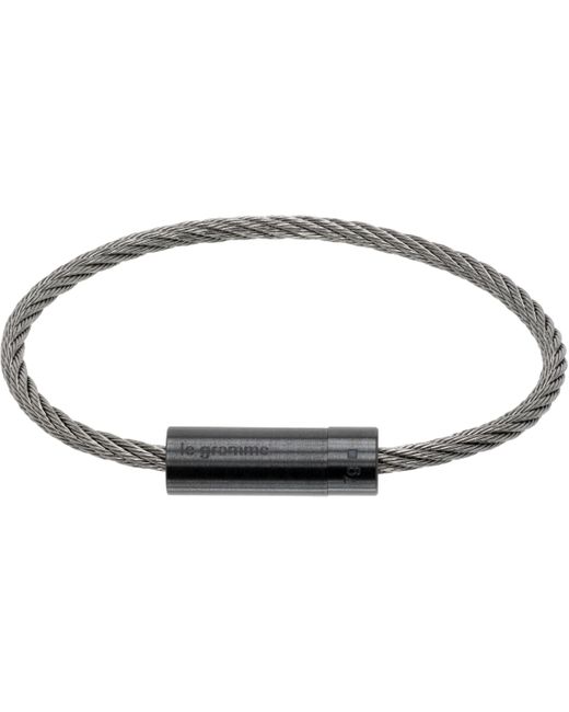 Le Gramme Black Cable 'Le 7G' Bracelet for men