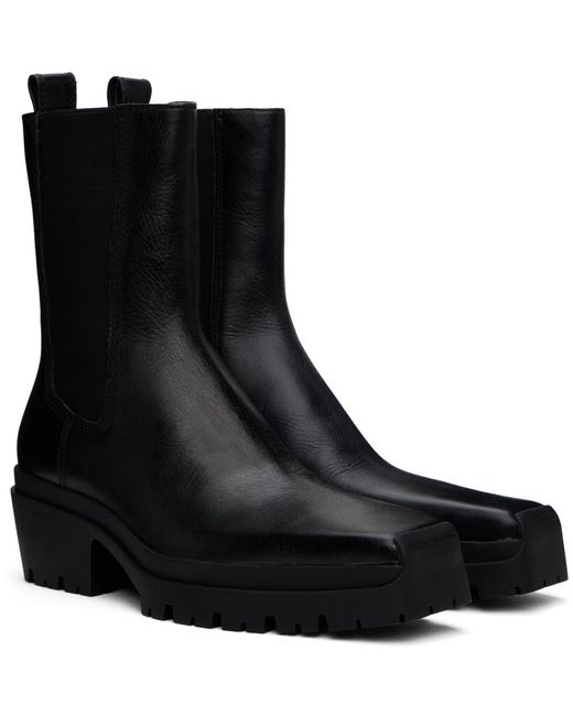 Alexander Wang ☆ブラック レザー Terrain Moto ブーツ Alexander Wang Black Terrain Leather Moto Boots | Lyst