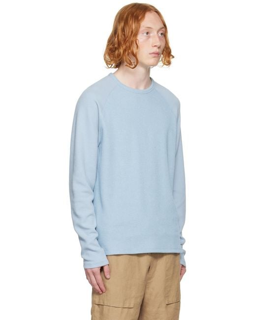 Vince Blue Raglan Sweater for men