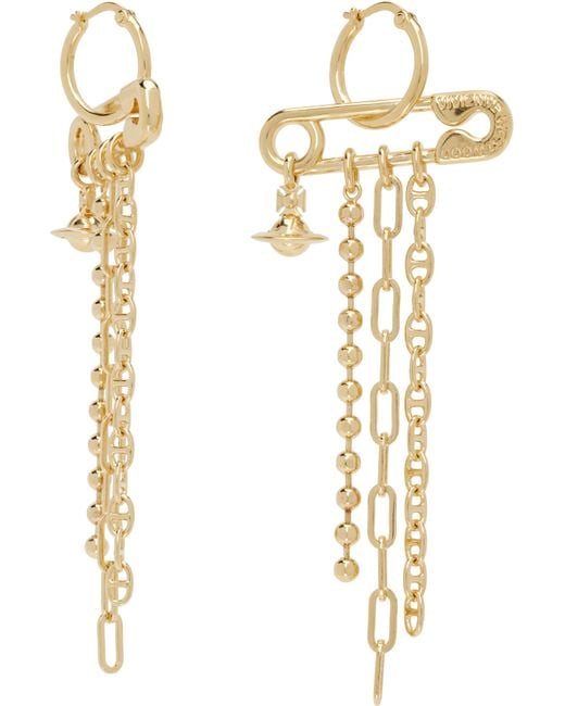 Vivienne Westwood Metallic Ginetta Earrings
