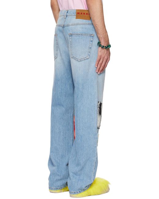 Jean bleu exclusif à ssense Marni pour homme en coloris Blue