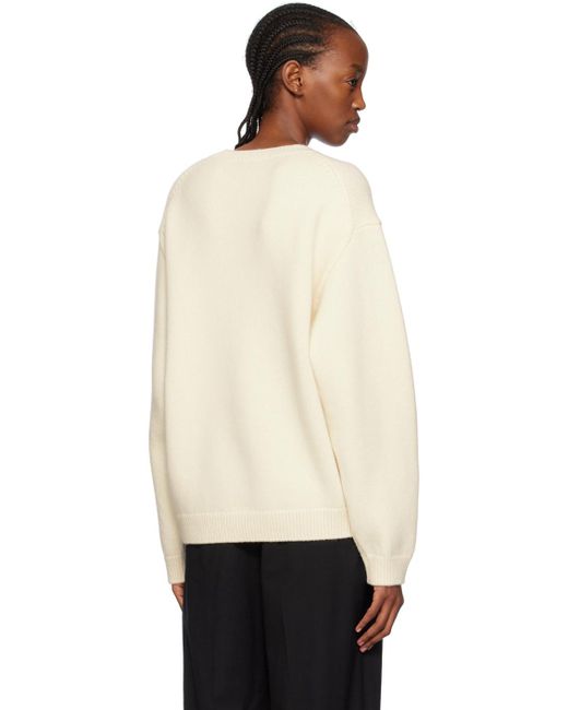 KENZO Black Off-white Paris Drawn Varsity Sweater