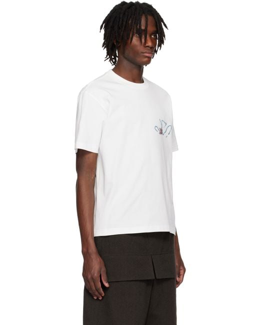 Pet Tree Kor White Texting On Pasta T-Shirt for men