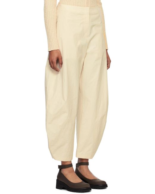 Amomento Natural Curved Leg Trousers