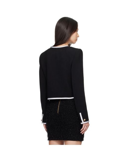 Moschino Black Heart Buttons Jacket