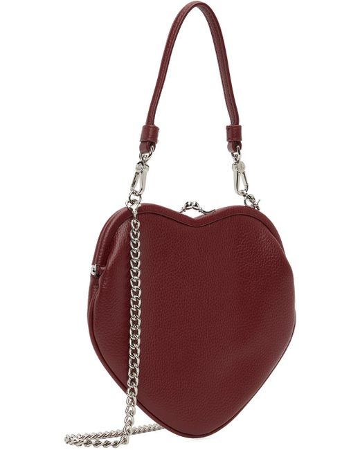 Vivienne Westwood Red Belle Heart Frame Bag
