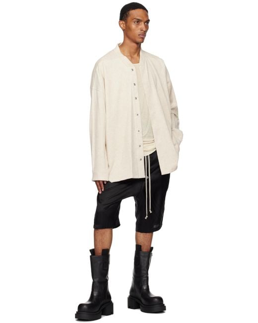 Rick Owens Black Concordians Bela Pods Shorts for men