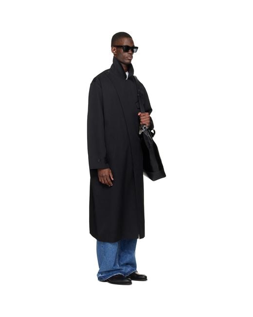 Sir Black Light Tailored Coat for men