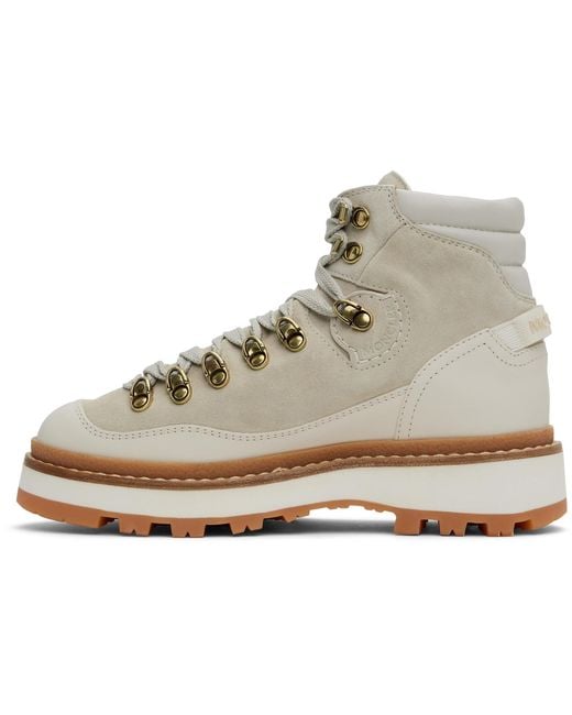 Moncler Black Off-white Peka Trek Hiking Boots