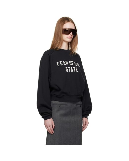 Fear Of God Black Fleece Raglan Crewneck Sweatshirt