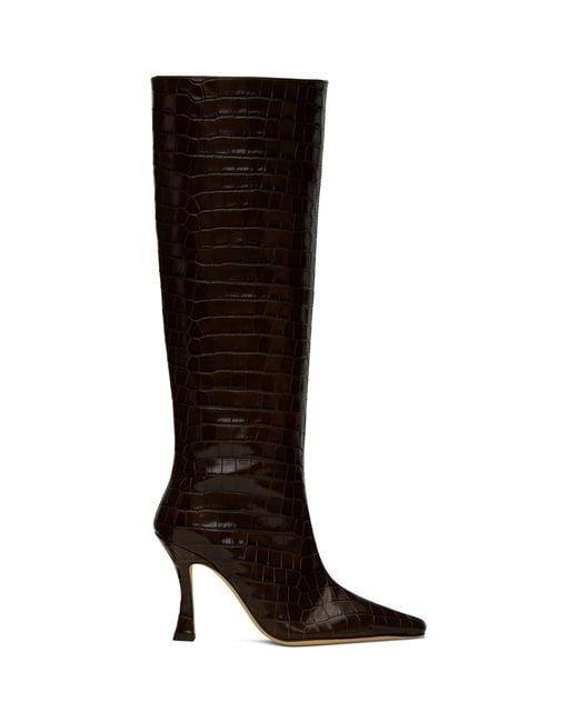 Staud Black Brown Cami Boots