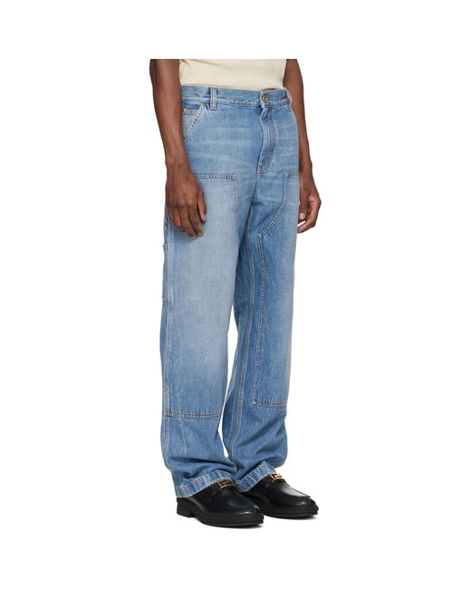 Versace Blue Carpenter Jeans for men