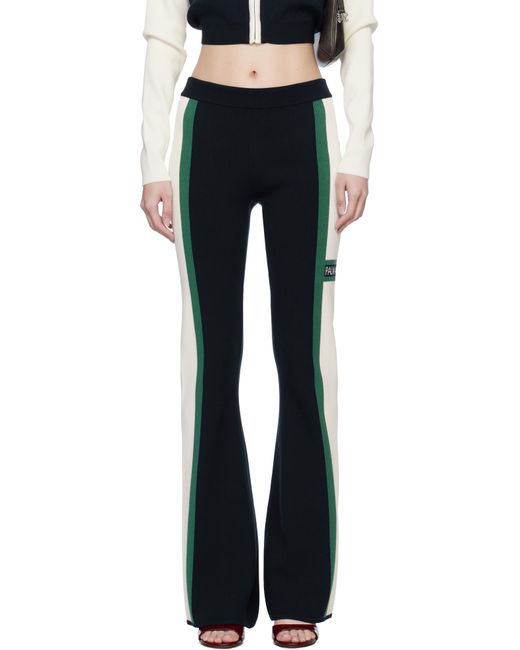 Palm Angels Black Off- Racing Knit Lounge Pants