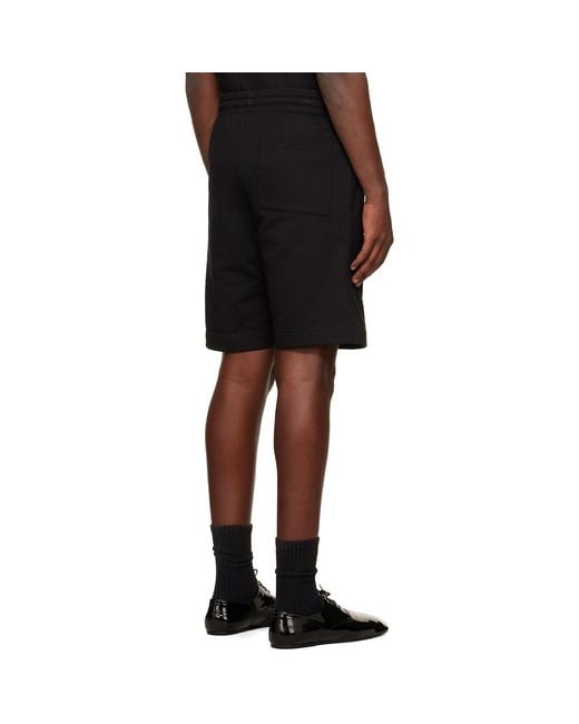 Dries Van Noten Black Drawstring Shorts for men