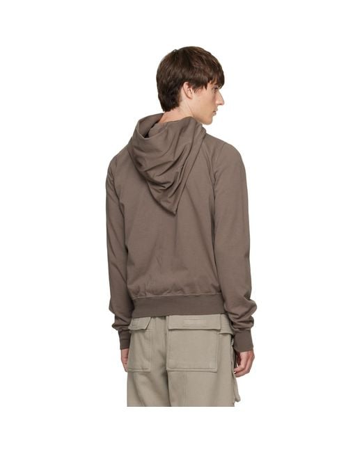Rick Owens Brown Tower Mountain Hoodie for men
