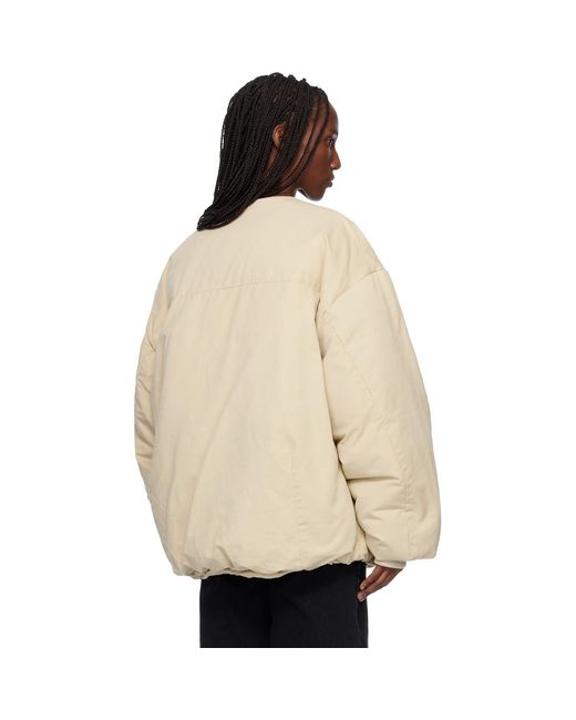 Entire studios Natural Off- Pod Puffer Down Jacket