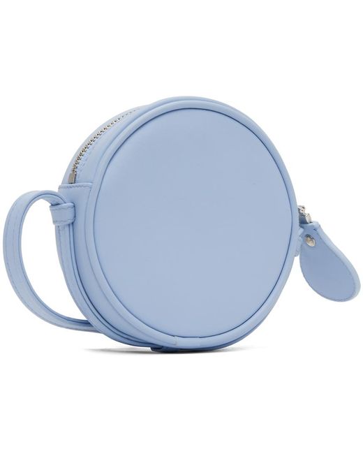 Courreges Blue Small Reedition Circle Bag