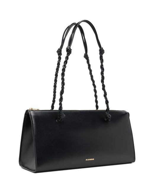 Jil Sander Black Tangle Tent Bag