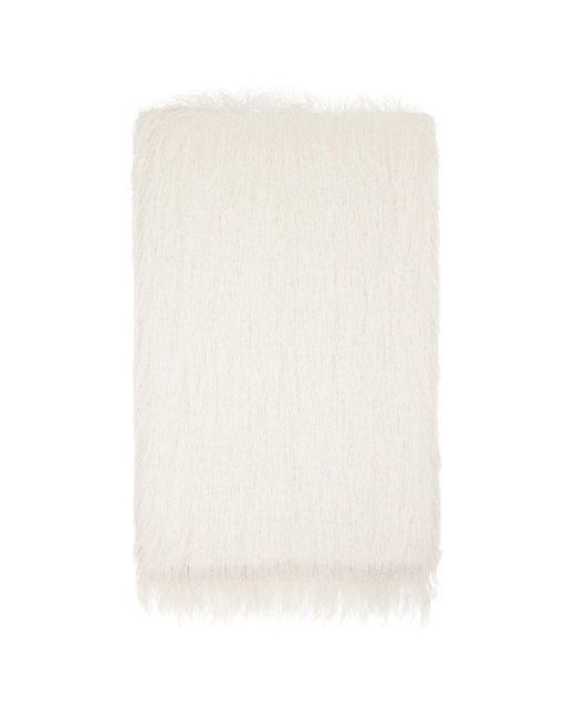 Dries Van Noten White Gusto Scarf