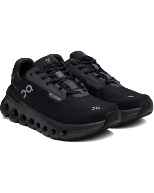 On Shoes Black Cloudrunner 2 Waterproof Sneakers