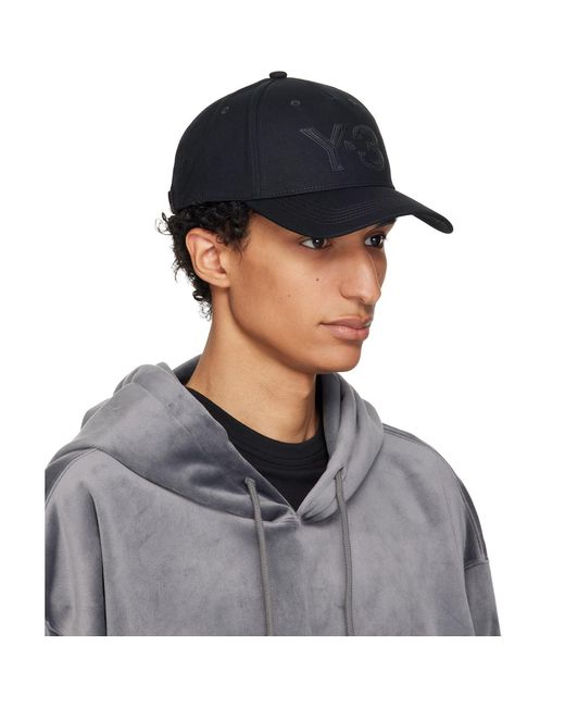 Y-3 Gray Logo Cap for men