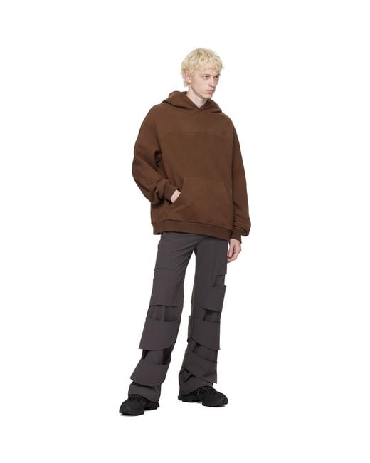 Uncertain Factor Brown Linebacker Hoodie for men
