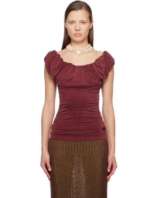 Vivienne Westwood Red Ginnie Jersey Top