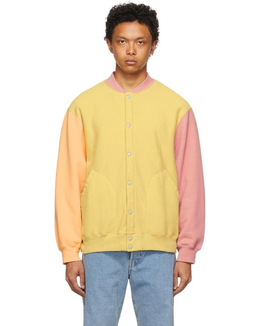 Levi's Yellow & Orange Central Stationdesign Edition Fleece Jacket for Men  - Lyst