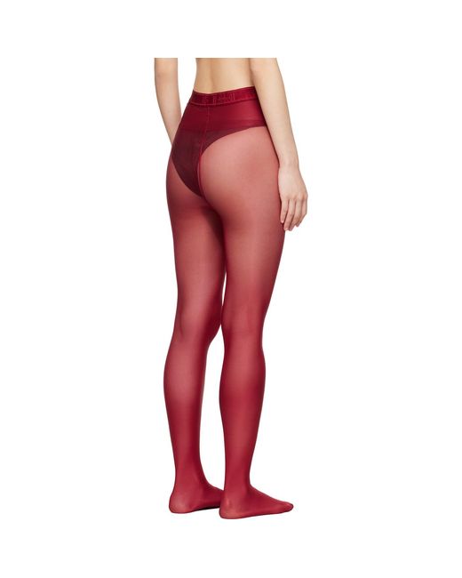 Wolford Red Neon 40 Tights