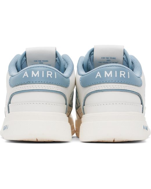 Amiri キッズ｜ホワイト＆ブルー Classic ローカットスニーカー White
