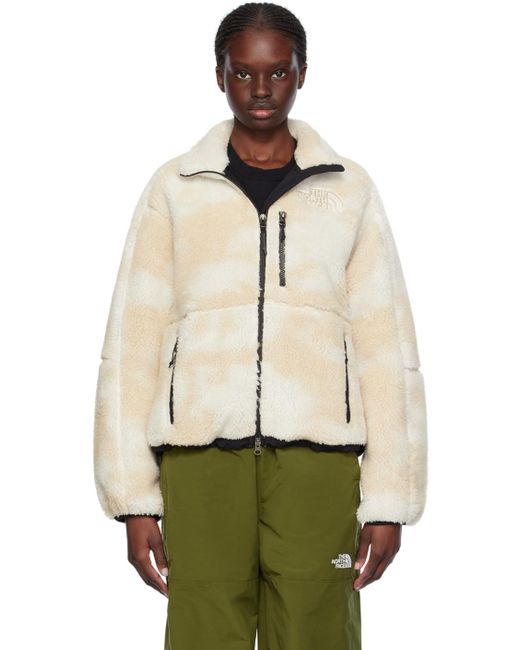 The North Face Natural Beige & White Denali X Jacket