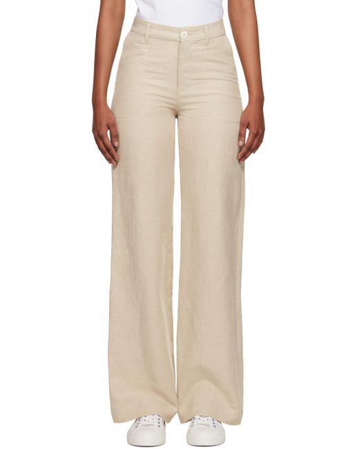 A.P.C. Natural . Beige Seaside Trousers