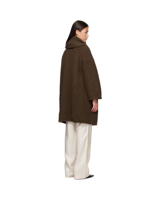 Lauren Manoogian Brown Khaki Capote Coat