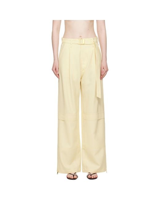 AMI Natural Wool Cargo Pants