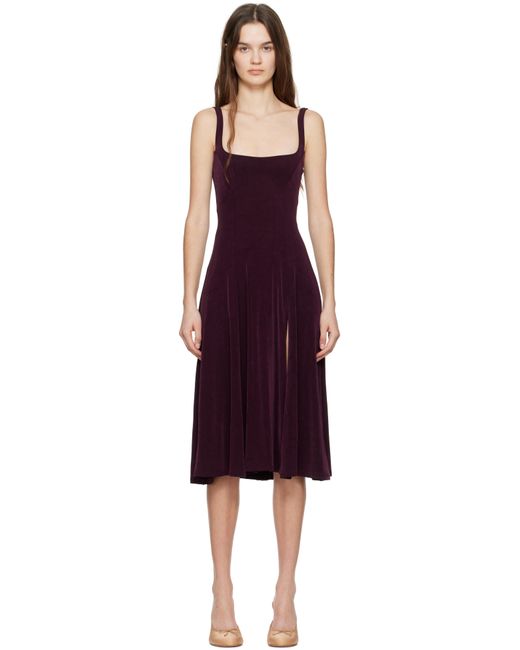 Mirror Palais Black Linda Supermodel Midi Dress