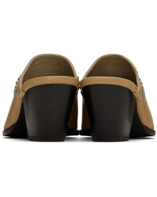 OPEN YY Black Heart Stud Western Mules