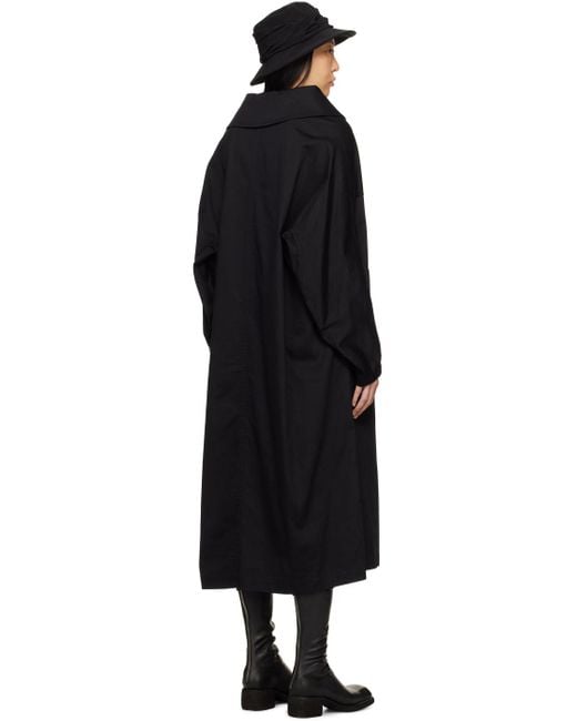 Y's Yohji Yamamoto Black Long Cape Coat