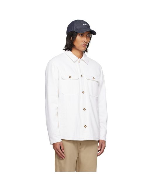A.P.C. . White Alessio Jacket for men