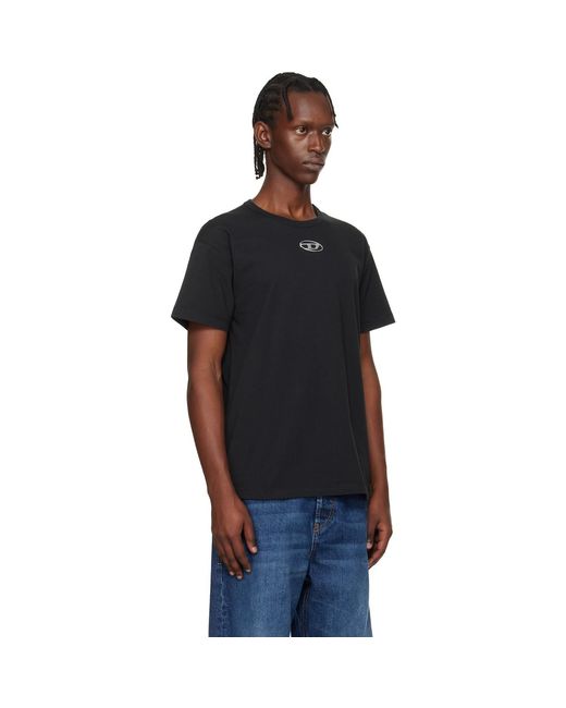 DIESEL Black T-Norm-Iod T-Shirt for men