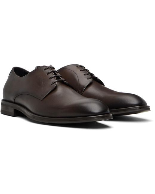 Boss Black Stitching-Detail Derbys for men