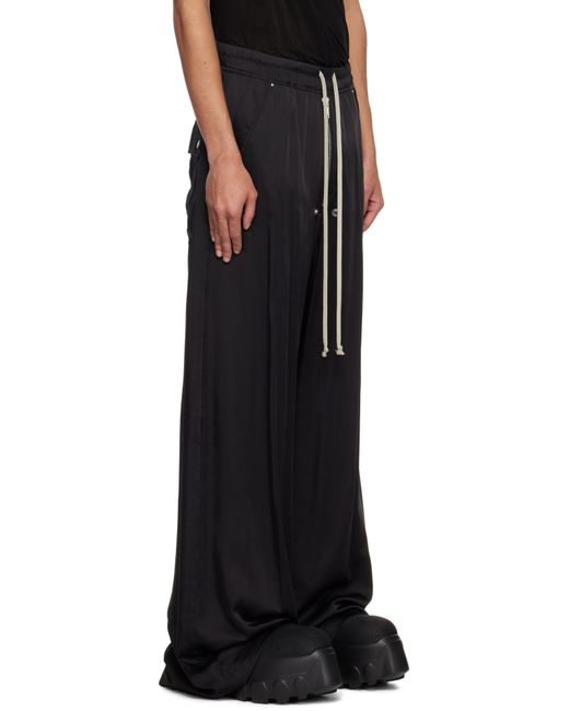 メンズ Rick Owens ブラック Hollywood Wide Bela トラウザーズ Black