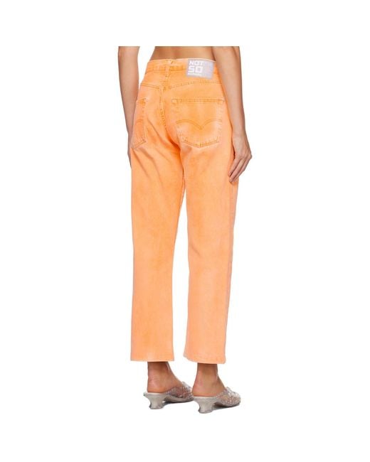 NOTSONORMAL Orange High Jeans