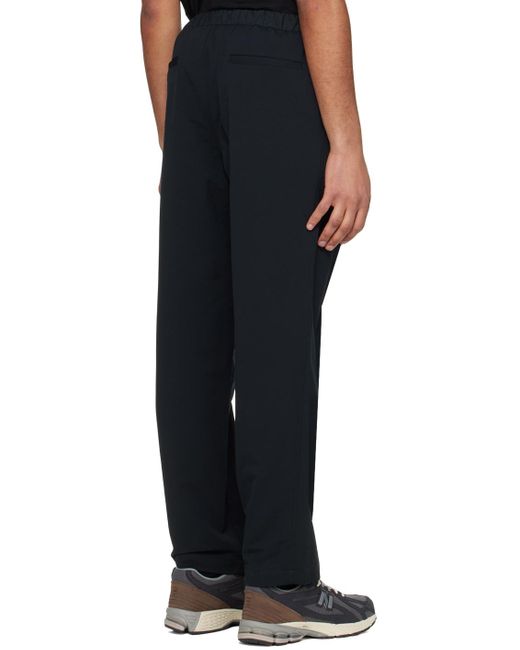 Nanamica Black Wide Easy Trousers for men